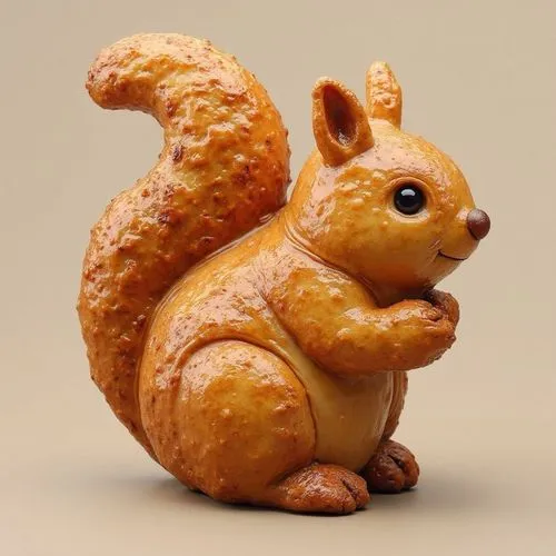 a squirrel shaped bakery croissant,an artistic po of a squirrel cookie,chipping squirrel,atlas squirrel,little bread,squirreling,squirreled,groundnut,noise almond,butternuts,palm squirrel,dormouse,min