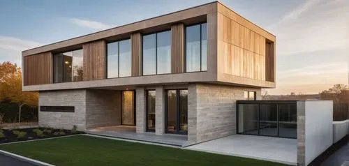 Preserve 100% of the original architecture, geometry, proportions, dimensions, roof design, façade composition, openings, structure, volumes, circulation, landscaping layout, camera position and persp