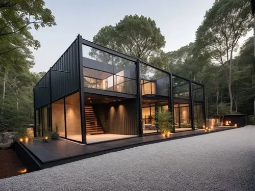 Ultra-premium luxury villa in the heart of a dense emerald forest, monolithic architecture crafted from black antique natural stone and dark marble textures, sophisticated contemporary design, dramati