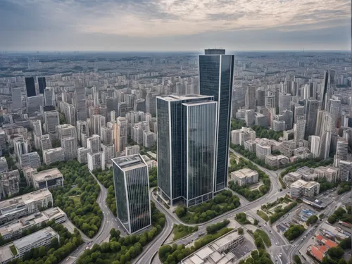 Curtain walls, city view, modern, vehicles on the roads,tianjin,nanjing,zhengzhou,shanghai,shenyang,chongqing,wuhan''s virus,ekaterinburg,pudong,frankfurt,warsaw,hongdan center,beijing,lotte world tow
