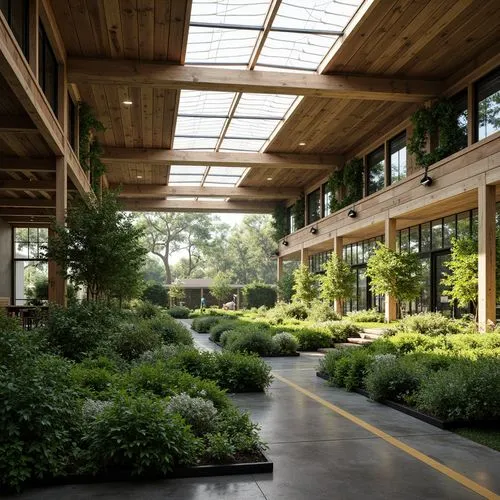 Warehouse Green Architecture Style Design Ideas