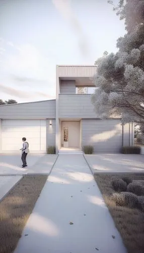 Frente Casa Prerender,3d rendering,render,renderings,sketchup,rendered,revit,archidaily,chanoyu,renders,unbuilt,3d rendered,rendering,mid century house,snohetta,3d render,dunes house,metaldyne,modern 