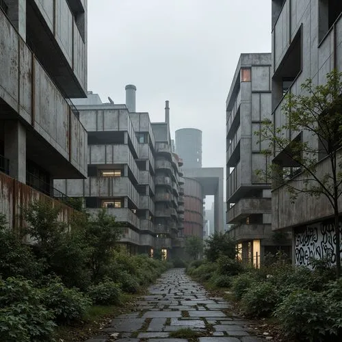 Cinema Brutalism Style Building Design Ideas