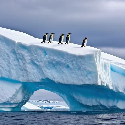 Penguins jump across Antarctic iceberg,antarctique,antarctic,emperor penguins,antarctica,antartica,antarctic bird,penguins,pinguine,king penguins,transantarctic,iceburg,arctic birds,chinstrap penguin,