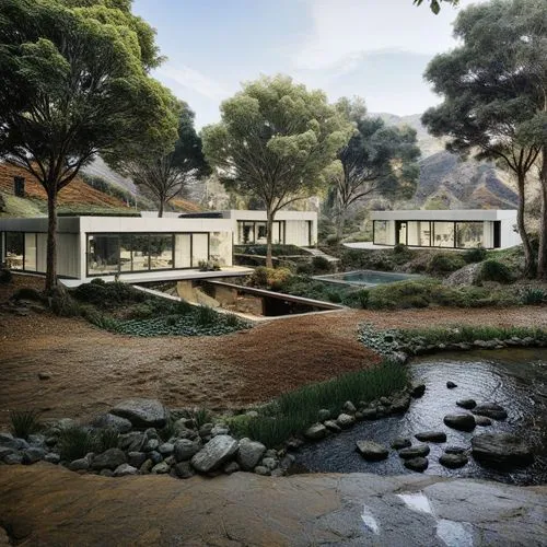 Architecture and Nature,landscape design sydney,3d rendering,landscape designers sydney,ecovillages,renderings,render,dunes house,ecovillage,bungalows,landscaped,xerfi,garden design sydney,golf resort