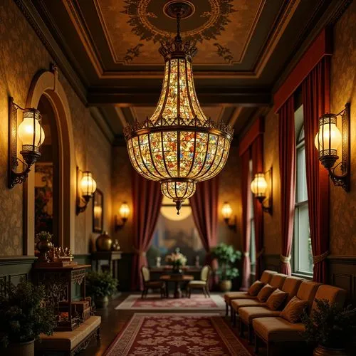 Art Nouveau Style Great Room Design Ideas
