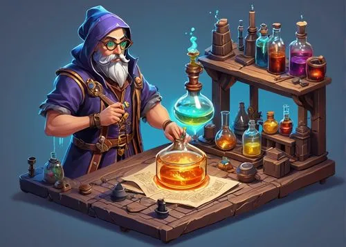  ,apothecary,alchemist,innkeeper,candlemaker,chronicon,perfumer,game illustration,gnome and roulette table,witch's hat icon,shopkeeper,brewmaster,alchemists,clockmaker,barranger,magistrate,potions,med
