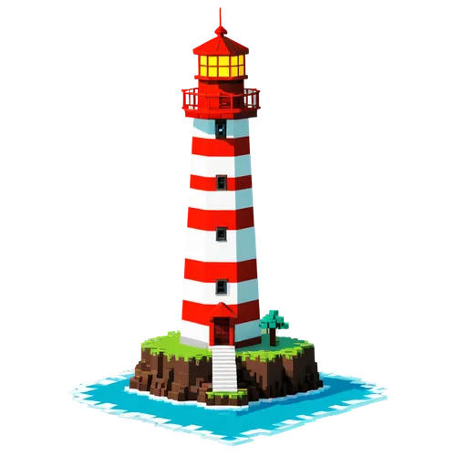 lighthouse,electric lighthouse,red lighthouse,petit minou lighthouse,light house,pixel art,light station,murano lighthouse,point lighthouse torch,3d render,sea stack,safe island,nautical clip art,thim