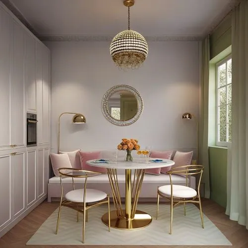 Pink ,dining room,breakfast room,danish room,dining table,decorator,modern decor