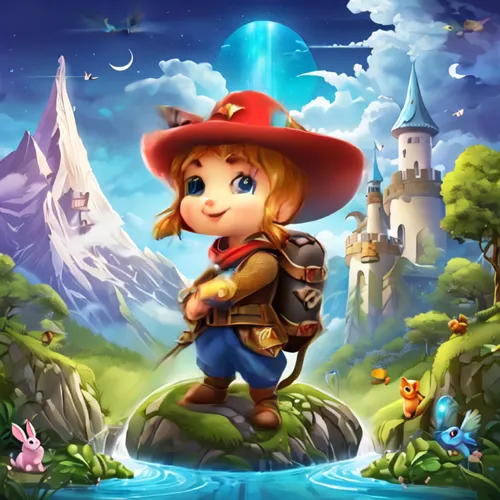scandia gnome,magical adventure,adventurer,game illustration,android game,pinocchio,action-adventure game,fairy tale character,children's background,adventure game,toadstool,children's fairy tale,fair