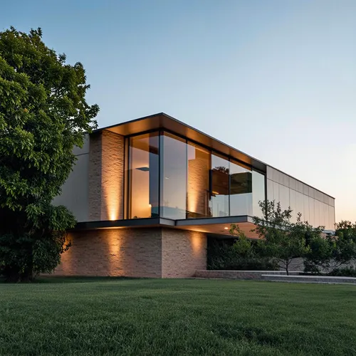1building,a house lit up on the inside side of it,modern house,modern architecture,luxury home,mid century house,cube house,ruhl house,dunes house,vivint,contemporary,beautiful home,mid century modern
