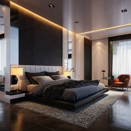 HIGHLY POLISHED WHITE PORCELAIN FINISH,modern room,modern decor,great room,contemporary decor,bedroom,interior modern design,interior design,sleeping room,luxury home interior,interior decoration,gues