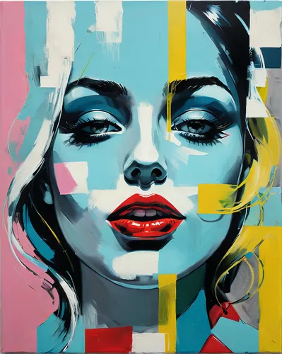 create big painting, modern pop art, deep calm tones, design, lines, pattern, ,cool pop art,pop art style,girl-in-pop-art,pop art girl,modern pop art,pop art woman,pop art,pop art colors,effect pop ar