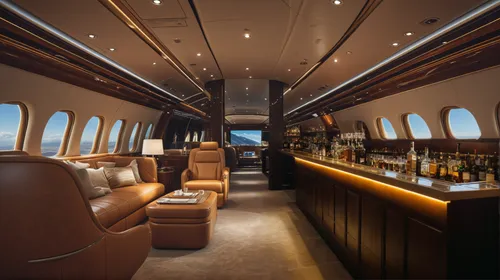 mini Bar,business jet,corporate jet,charter train,charter,private plane,aircraft cabin,train compartment,gulfstream iii,railway carriage,stretch limousine,train car,bombardier challenger 600,gulfstrea