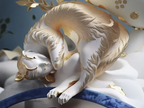 macho mi gato,whimsical animals,paper art,simorgh,fluffy tail,furgal,saturniidae