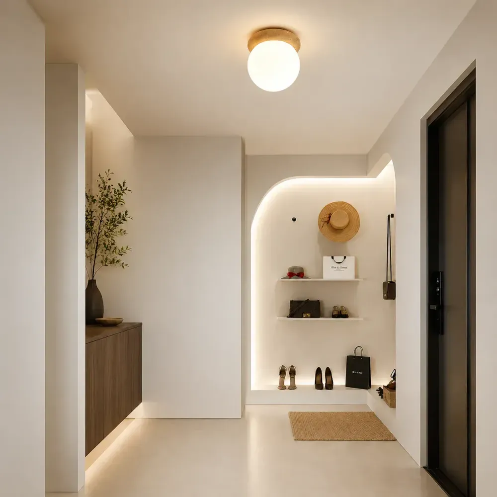 Tavlena Travertine Ceiling Lamp