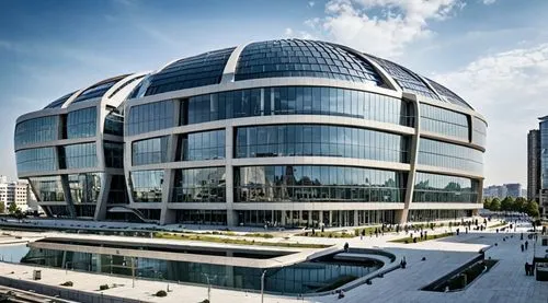  building color with futuristic architectural modern ,a very unique and elegant looking modern building,headquarter,glass building,glass facade,futuristic architecture,oval forum,office buildings,cent