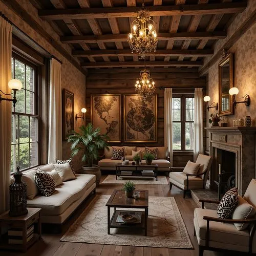 Farmhouse Art Deco Style Building Interior Design Ideas