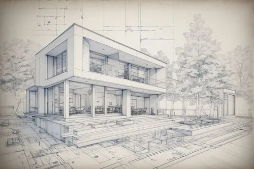 an architectural presentation board of an artist's residence design with floor plans, views perspectives 3D renders and texts in a neatly composed sheet with space and balanced formatted graphics

,th