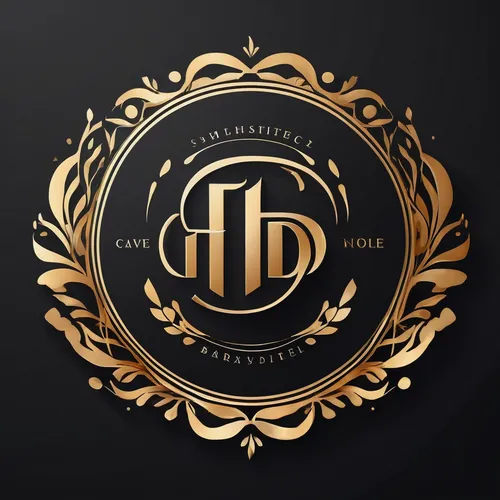 Create elegant logos with refined fonts, luxurious motifs, and gold accents. Design a sophisticated atmosphere for a high-end and exclusive brand.,logo header,titane design,dribbble logo,record label,