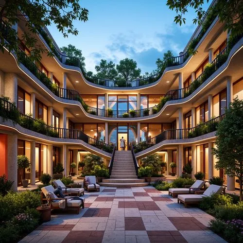 Amphitheater Romanesque Style Steel-Framed Building Architecture Design Ideas