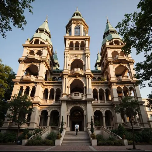 Ornamental Details Renaissance Style Tower Structure Design Ideas