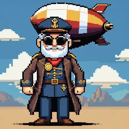 Pixel Art， game Scene,bismarck,airship,pilgrim,delta sailor,pixel art,admiral,naval,napoleon bonaparte,colonel,airships,tito,richthofen,marshal,oberleutnant,ltjg,vizeadmiral,glider pilot,fokker,gallip