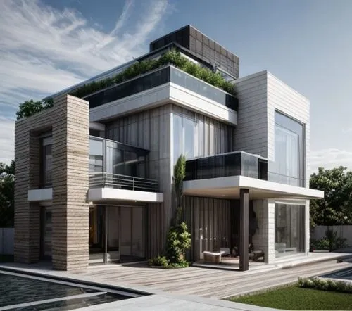 MODERN ARCHITECTURE, RENDER, REALISTIC RENDER, MATERIRALS, HIGH QUALITY, ,modern house,modern architecture,residential house,cubic house,luxury property,residential,cube house,eco-construction,frame h