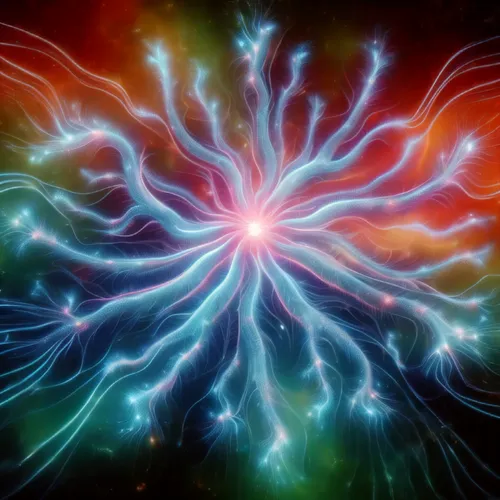 neurons,neural pathways,apophysis,nerve cell,axons,neural network,synapse,crown chakra,light fractal,magnetic field,root chakra,brainy,colorful tree of life,consciousness,plasma ball,cosmic flower,ele