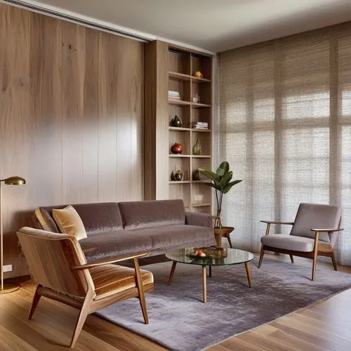 this is a very modern living room with wood and glass furniture,mid century modern,contemporary decor,patterned wood decoration,modern minimalist lounge,modern decor,bentwood