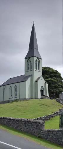 Green Hill Church, Buncrana (Pic: David Porter),falkland islands,island church,black church,the black church,taranaki,risen church,templedrom,little church,seyðisfjörður,chiloe,pilgrimage chapel,north