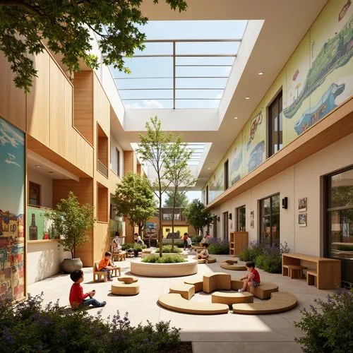 Kindergarten Romanticism Style Building Design Ideas