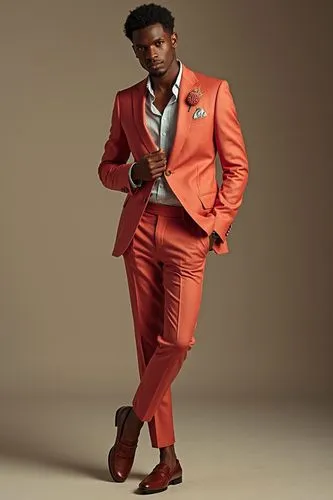 Fashion Model,a man wearing a red suit is posing for a po,labrinth,wizkid,idibia,masilela,men's suit,usher,Photography,Fashion Photography,Fashion Photography 01