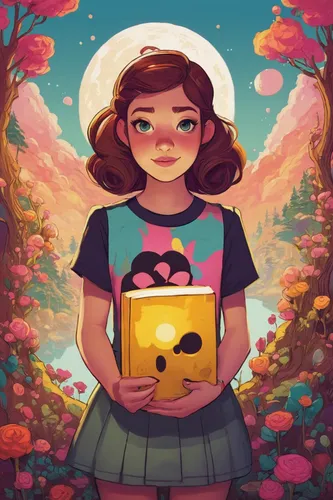 beautiful girl,digital illustration,digital painting,girl in flowers,digital art,girl in the garden,tumblr icon,girl picking apples,rosa ' amber cover,digital artwork,world digital painting,digital dr