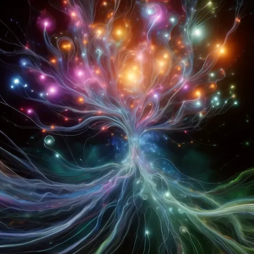 colorful tree of life,apophysis,magic tree,neural pathways,cosmic flower,tree of life,neurons,flourishing tree,light fractal,connectedness,branching,the branches of the tree,axons,neural network,wonde