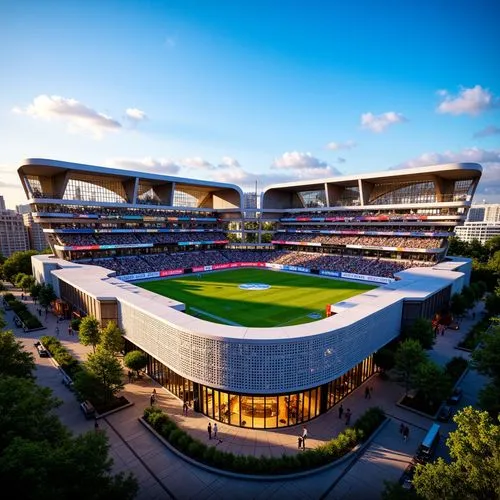Bauhaus Style Football Stadium Architecture Design Ideas