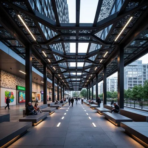 Deconstructivism Style Bus Station Design Ideas