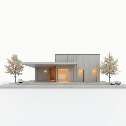 architectural minimal modern mockup model, white background


,a small modern house with some trees around it,passivhaus,sketchup,snohetta,mid century house,modern house,residential house
