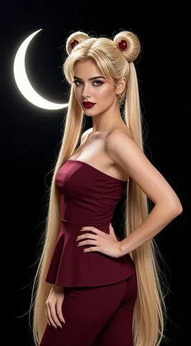 transform female to look more appealing.

 dark red lipstick. Ensure the characters have beautiful faces and dynamic poses. Enhance with detailed textures. high quality, ultra detailed, realistic ligh