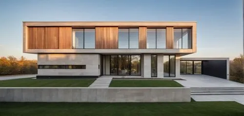 Preserve 100% of the original architecture, geometry, proportions, dimensions, roof design, façade composition, openings, structure, volumes, circulation, landscaping layout, camera position and persp