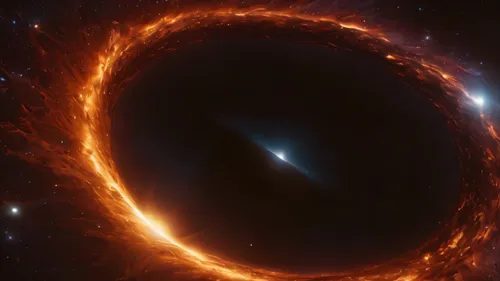 supermassive black hole creation timelapse, high quality, 8k, marvel cinematic view