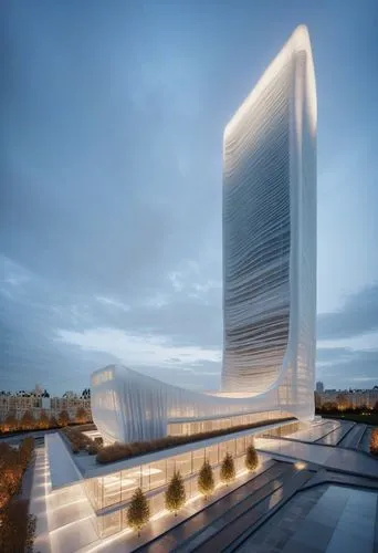 white B,azrieli,koolhaas,bjarke,libeskind,un building,vinoly,calatrava,glass facade,zorlu,damac,futuristic architecture,the energy tower,snohetta,songdo,difc,champalimaud,esteqlal,vdara,associati,borg
