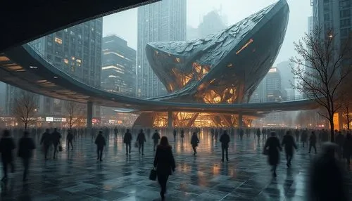 Bus Station Modernism Style Architecture Design Ideas