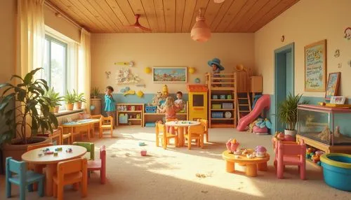 Kindergarten Regionalism Style Steel-Framed Design Ideas