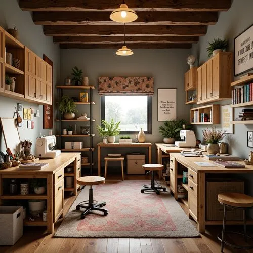 Craft Room Brutalism Style Building Design Ideas