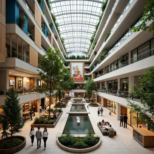 Futurism Style Shopping Centers Architecture Design Ideas