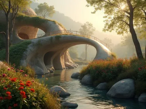 Academic Style Pedestrian Bridge Design Ideas