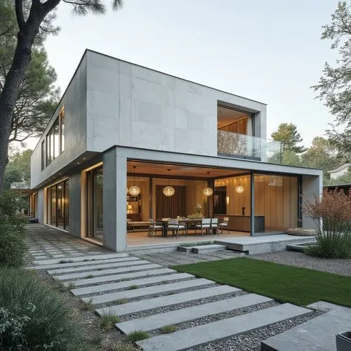  ,a large open area with stairs leading up to a house,modern house,modern architecture,mid century house,dunes house,cubic house,cube house