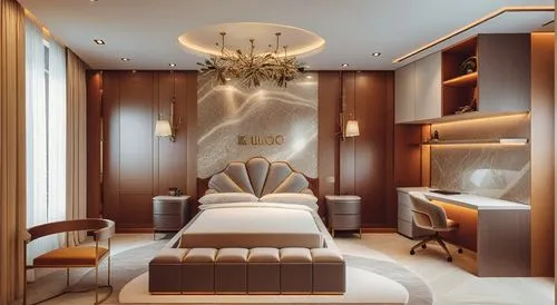 a fancy el suite is featured in the interior,luxury bathroom,luxury home interior,chambre,luxury hotel,bedchamber,sleeping room,beauty room,guestrooms,luxury,staterooms,luxurious,bridal suite,walk-in 