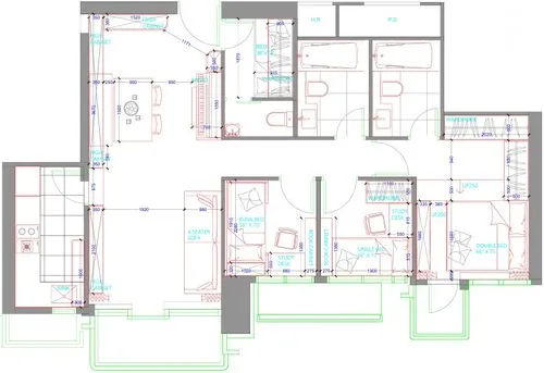 floor plans of two apartments, in different sections,floorplan home,floorplans,house floorplan,floorpan,floorplan,habitaciones
